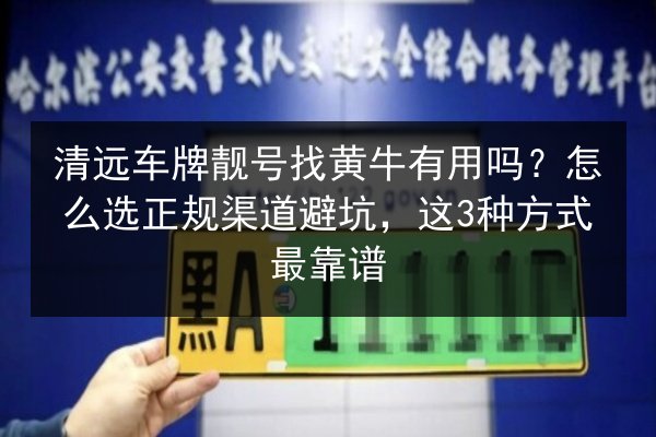清远车牌靓号找黄牛有用吗？怎么选正规渠道避坑，这3种方式最靠谱 第3张