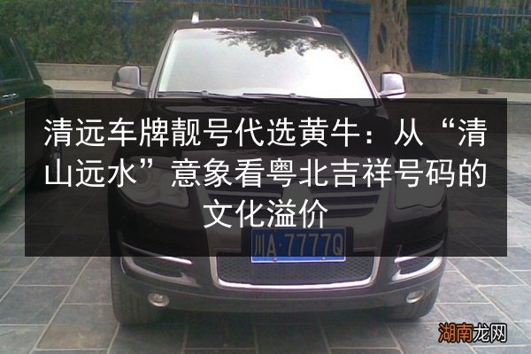 清远车牌靓号代选黄牛:从“清山远水”意象看粤北吉祥号码的文化溢价 第2张 清远车牌靓号代选黄牛:从“清山远水”意象看粤北吉祥号码的文化溢价 第2张