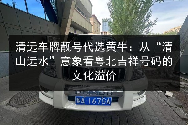清远车牌靓号代选黄牛:从“清山远水”意象看粤北吉祥号码的文化溢价 第3张 清远车牌靓号代选黄牛:从“清山远水”意象看粤北吉祥号码的文化溢价 第3张