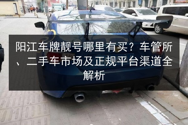 阳江车牌靓号哪里有买?车管所、二手车市场及正规平台渠道全解析 第2张 阳江车牌靓号哪里有买?车管所、二手车市场及正规平台渠道全解析 第2张