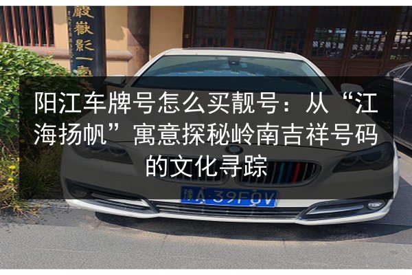 阳江车牌号怎么买靓号:从“江海扬帆”寓意探秘岭南吉祥号码的文化寻踪 第2张 阳江车牌号怎么买靓号:从“江海扬帆”寓意探秘岭南吉祥号码的文化寻踪 第2张