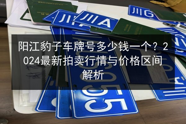 阳江豹子车牌号多少钱一个？2024最新拍卖行情与价格区间解析 第3张