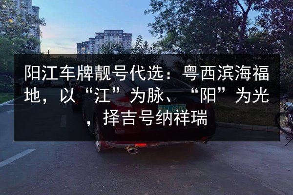阳江车牌靓号代选：粤西滨海福地，以“江”为脉、“阳”为光，择吉号纳祥瑞 第3张