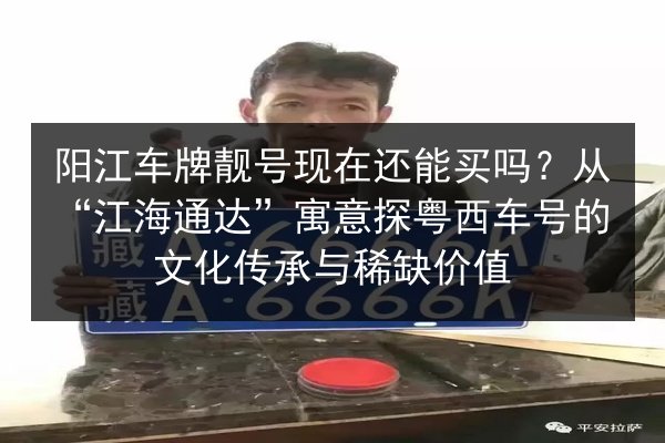 阳江车牌靓号现在还能买吗？从“江海通达”寓意探粤西车号的文化传承与稀缺价值 第2张