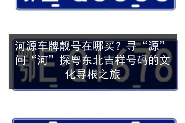 河源车牌靓号在哪买？寻“源”问“河”探粤东北吉祥号码的文化寻根之旅 第2张