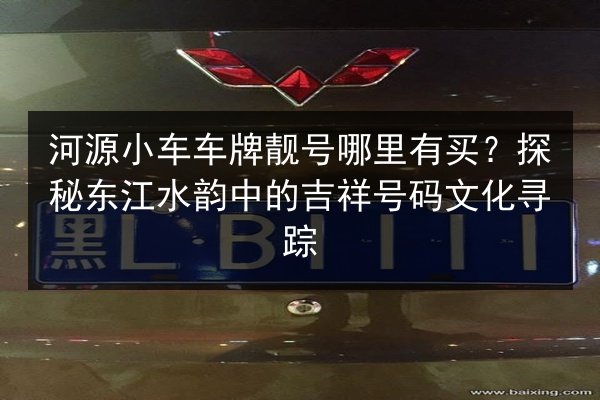 河源小车车牌靓号哪里有买?探秘东江水韵中的吉祥号码文化寻踪 第2张 河源小车车牌靓号哪里有买?探秘东江水韵中的吉祥号码文化寻踪 第2张