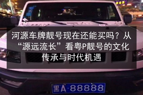 河源车牌靓号现在还能买吗？从“源远流长”看粤P靓号的文化传承与时代机遇 第1张