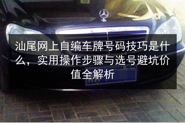 汕尾网上自编车牌号码技巧是什么，实用操作步骤与选号避坑价值全解析 第2张