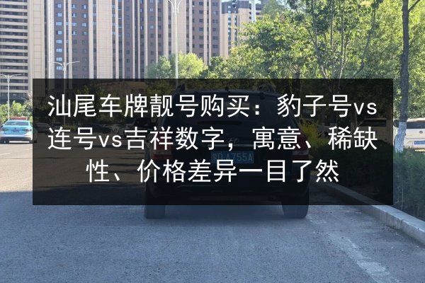 汕尾车牌靓号购买:豹子号vs连号vs吉祥数字,寓意、稀缺性、价格差异一目了然 第2张 汕尾车牌靓号购买:豹子号vs连号vs吉祥数字,寓意、稀缺性、价格差异一目了然 第2张