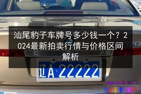 汕尾豹子车牌号多少钱一个?2024最新拍卖行情与价格区间解析 第2张 汕尾豹子车牌号多少钱一个?2024最新拍卖行情与价格区间解析 第2张