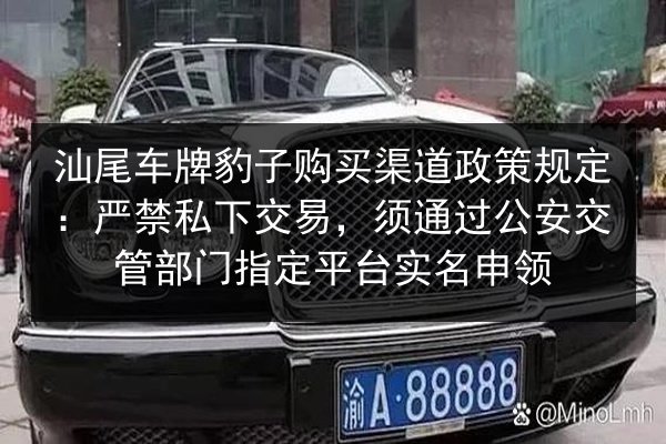汕尾车牌豹子购买渠道政策规定:严禁私下交易,须通过公安交管部门指定平台实名申领 第2张 汕尾车牌豹子购买渠道政策规定:严禁私下交易,须通过公安交管部门指定平台实名申领 第2张