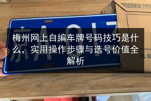 梅州网上自编车牌号码技巧是什么,实用操作步骤与选号价值全解析 第1张 梅州网上自编车牌号码技巧是什么,实用操作步骤与选号价值全解析 第1张