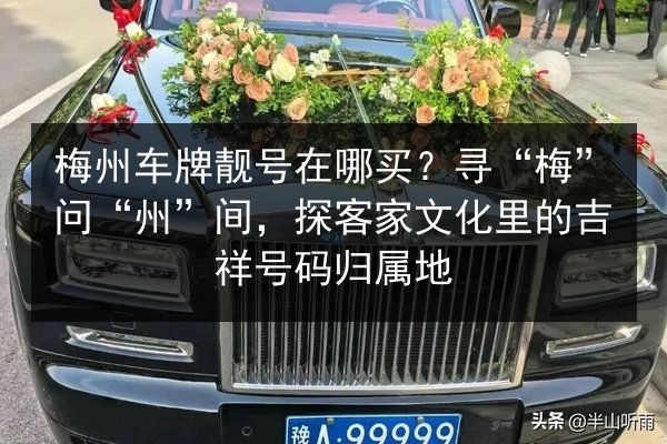 梅州车牌靓号在哪买？寻“梅”问“州”间，探客家文化里的吉祥号码归属地