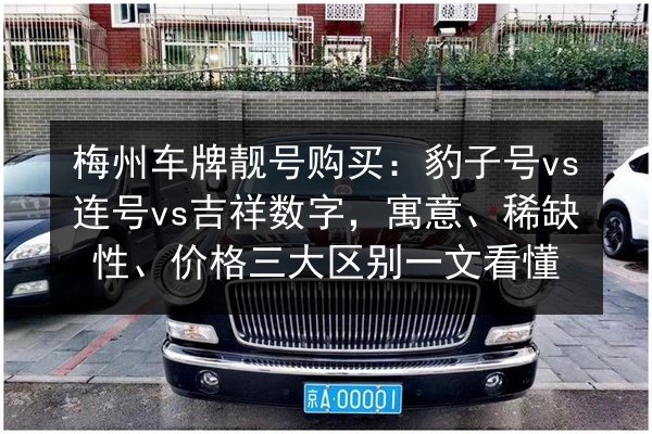 梅州车牌靓号购买：豹子号vs连号vs吉祥数字，寓意、稀缺性、价格三大区别一文看懂 第2张