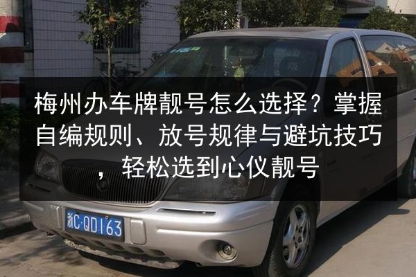梅州办车牌靓号怎么选择？掌握自编规则、放号规律与避坑技巧，轻松选到心仪靓号 第1张