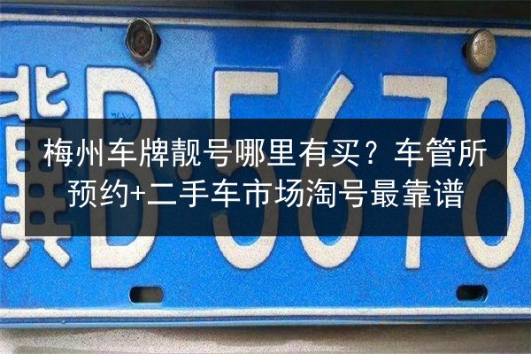 梅州车牌靓号哪里有买?车管所预约+二手车市场淘号最靠谱 第2张 梅州车牌靓号哪里有买?车管所预约+二手车市场淘号最靠谱 第2张