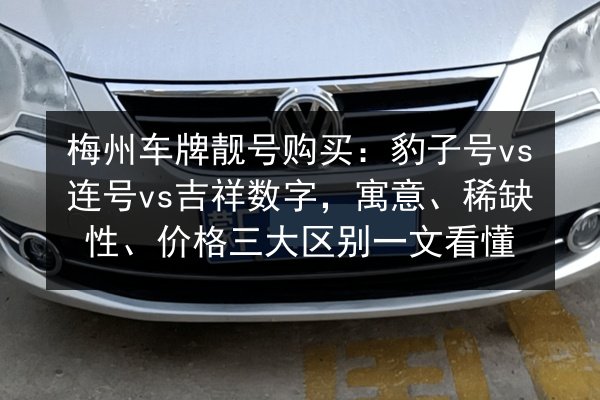 梅州车牌靓号购买：豹子号vs连号vs吉祥数字，寓意、稀缺性、价格三大区别一文看懂 第3张