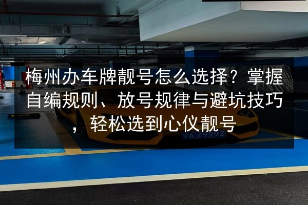 梅州办车牌靓号怎么选择？掌握自编规则、放号规律与避坑技巧，轻松选到心仪靓号 第3张