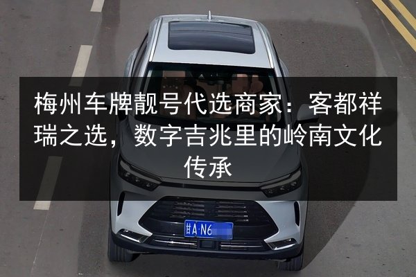梅州车牌靓号代选商家：客都祥瑞之选，数字吉兆里的岭南文化传承