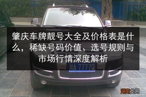 肇庆车牌靓号大全及价格表是什么,稀缺号码价值、选号规则与市场行情深度解析 第2张 肇庆车牌靓号大全及价格表是什么,稀缺号码价值、选号规则与市场行情深度解析 第2张