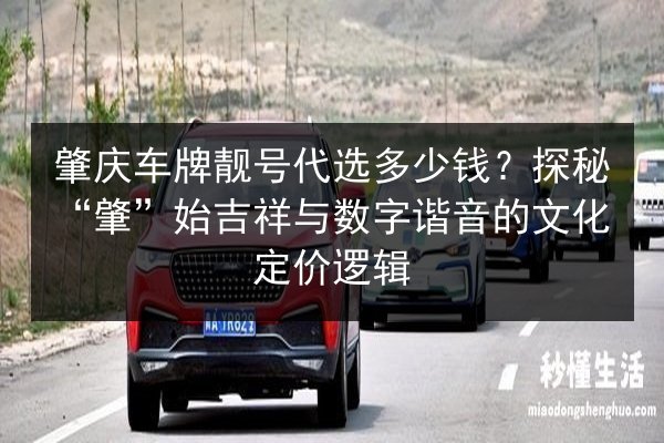 肇庆车牌靓号代选多少钱？探秘“肇”始吉祥与数字谐音的文化定价逻辑 第2张
