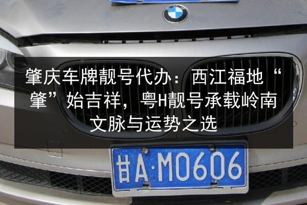 肇庆车牌靓号代办：西江福地“肇”始吉祥，粤H靓号承载岭南文脉与运势之选 第2张
