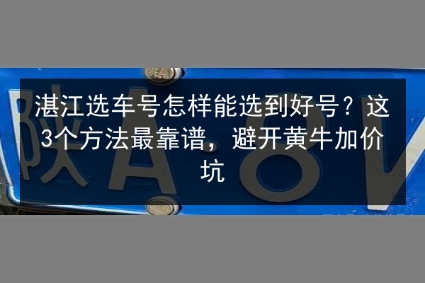 湛江选车号怎样能选到好号?这3个方法最靠谱,避开黄牛加价坑 第1张 湛江选车号怎样能选到好号?这3个方法最靠谱,避开黄牛加价坑 第1张