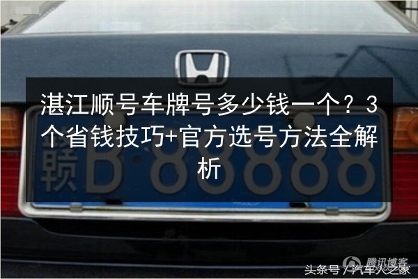 湛江顺号车牌号多少钱一个?3个省钱技巧+官方选号方法全解析 第1张 湛江顺号车牌号多少钱一个?3个省钱技巧+官方选号方法全解析 第1张