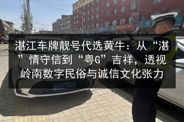 湛江车牌靓号代选黄牛:从“湛”情守信到“粤G”吉祥,透视岭南数字民俗与诚信文化张力 第3张 湛江车牌靓号代选黄牛:从“湛”情守信到“粤G”吉祥,透视岭南数字民俗与诚信文化张力 第3张