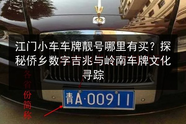 江门小车车牌靓号哪里有买?探秘侨乡数字吉兆与岭南车牌文化寻踪 第2张 江门小车车牌靓号哪里有买?探秘侨乡数字吉兆与岭南车牌文化寻踪 第2张