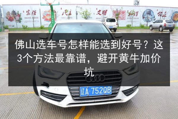 佛山选车号怎样能选到好号?这3个方法最靠谱,避开黄牛加价坑 第2张 佛山选车号怎样能选到好号?这3个方法最靠谱,避开黄牛加价坑 第2张