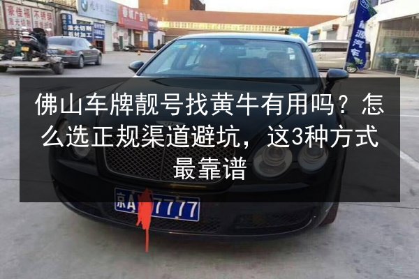佛山车牌靓号找黄牛有用吗？怎么选正规渠道避坑，这3种方式最靠谱 第2张