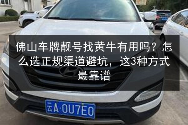 佛山车牌靓号找黄牛有用吗？怎么选正规渠道避坑，这3种方式最靠谱 第3张