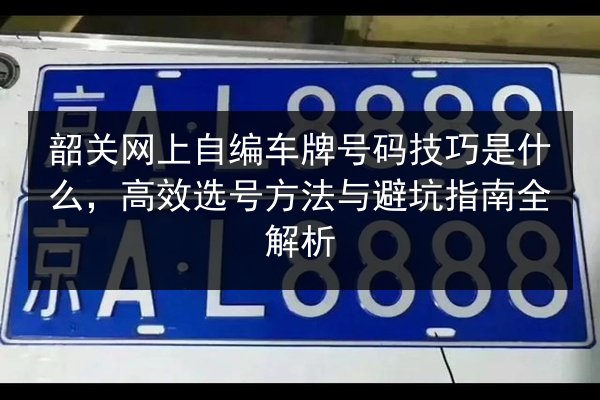 韶关网上自编车牌号码技巧是什么,高效选号方法与避坑指南全解析 第3张 韶关网上自编车牌号码技巧是什么,高效选号方法与避坑指南全解析 第3张