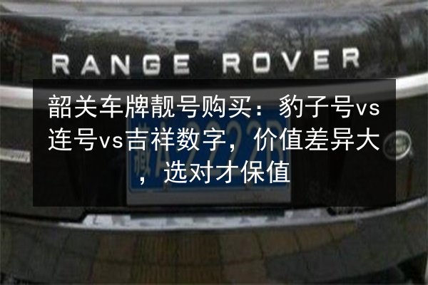 韶关车牌靓号购买:豹子号vs连号vs吉祥数字,价值差异大,选对才保值 第3张 韶关车牌靓号购买:豹子号vs连号vs吉祥数字,价值差异大,选对才保值 第3张
