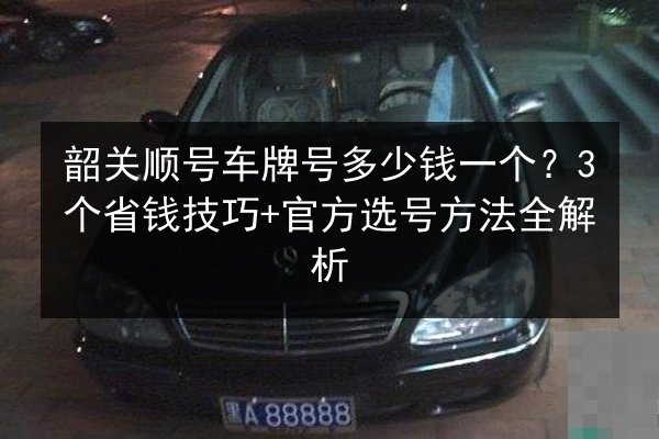 韶关顺号车牌号多少钱一个?3个省钱技巧+官方选号方法全解析 第3张 韶关顺号车牌号多少钱一个?3个省钱技巧+官方选号方法全解析 第3张