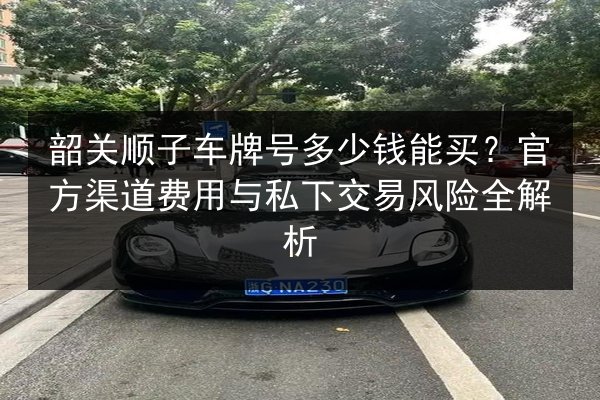 韶关顺子车牌号多少钱能买?官方渠道费用与私下交易风险全解析 第3张 韶关顺子车牌号多少钱能买?官方渠道费用与私下交易风险全解析 第3张