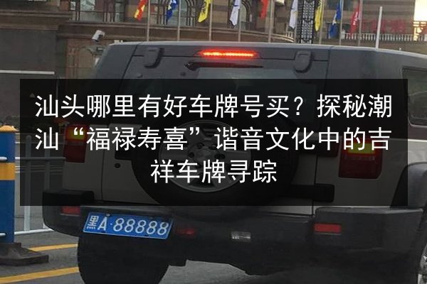 汕头哪里有好车牌号买？探秘潮汕“福禄寿喜”谐音文化中的吉祥车牌寻踪 第2张