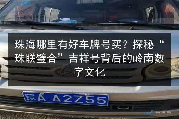 珠海哪里有好车牌号买？探秘“珠联璧合”吉祥号背后的岭南数字文化 第2张