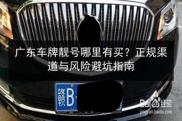 广东车牌靓号哪里有买？正规渠道与风险避坑指南 第2张