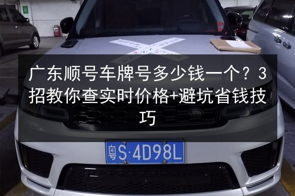 广东顺号车牌号多少钱一个？3招教你查实时价格+避坑省钱技巧 第2张