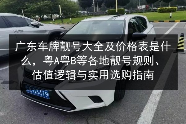 广东车牌靓号大全及价格表是什么，粤A粤B等各地靓号规则、估值逻辑与实用选购指南 第3张