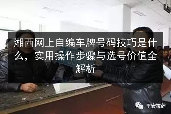 湘西网上自编车牌号码技巧是什么,实用操作步骤与选号价值全解析 第2张 湘西网上自编车牌号码技巧是什么,实用操作步骤与选号价值全解析 第2张