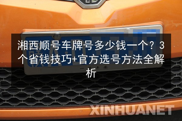 湘西顺号车牌号多少钱一个?3个省钱技巧+官方选号方法全解析 第2张 湘西顺号车牌号多少钱一个?3个省钱技巧+官方选号方法全解析 第2张