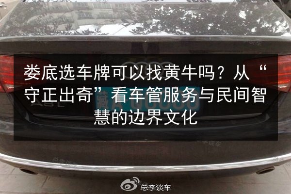娄底选车牌可以找黄牛吗?从“守正出奇”看车管服务与民间智慧的边界文化 第2张 娄底选车牌可以找黄牛吗?从“守正出奇”看车管服务与民间智慧的边界文化 第2张