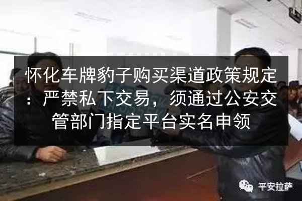 怀化车牌豹子购买渠道政策规定：严禁私下交易，须通过公安交管部门指定平台实名申领 第3张