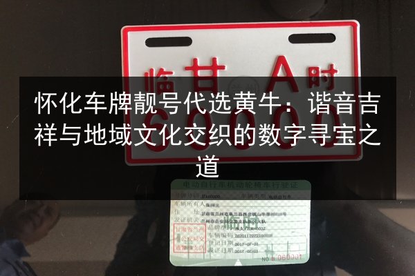 怀化车牌靓号代选黄牛:谐音吉祥与地域文化交织的数字寻宝之道 第3张 怀化车牌靓号代选黄牛:谐音吉祥与地域文化交织的数字寻宝之道 第3张