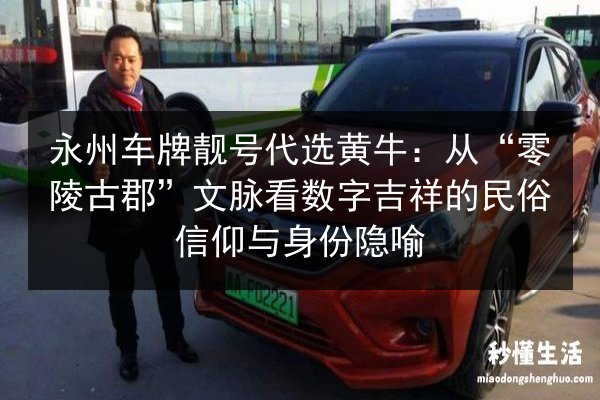 永州车牌靓号代选黄牛：从“零陵古郡”文脉看数字吉祥的民俗信仰与身份隐喻 第3张