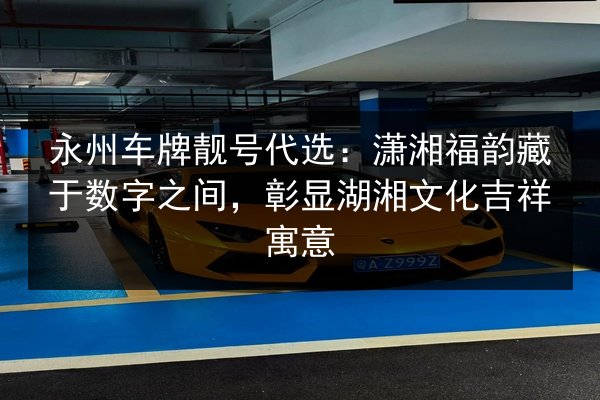 永州车牌靓号代选:潇湘福韵藏于数字之间,彰显湖湘文化吉祥寓意 第2张 永州车牌靓号代选:潇湘福韵藏于数字之间,彰显湖湘文化吉祥寓意 第2张