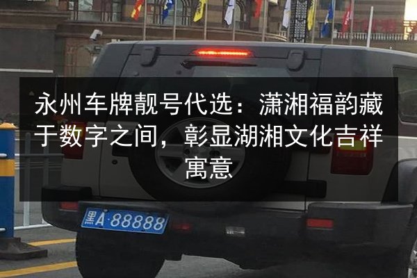 永州车牌靓号代选:潇湘福韵藏于数字之间,彰显湖湘文化吉祥寓意 第3张 永州车牌靓号代选:潇湘福韵藏于数字之间,彰显湖湘文化吉祥寓意 第3张
